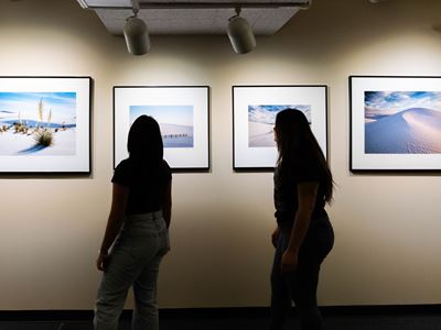 Photo of Into the Great White Sands at NMSU Branson Library exhibit