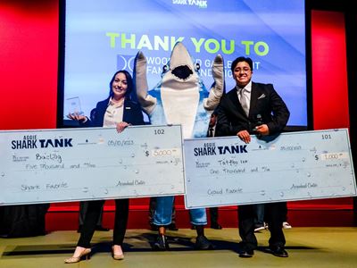 Photo of Aggie Shark Tank winners 2023
