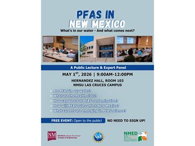 NMSU PFAS event poster with information