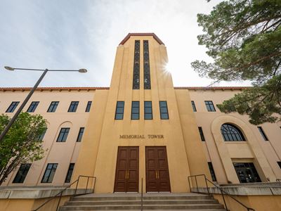 Photo of the exterior of NMSU s Memorial Tower