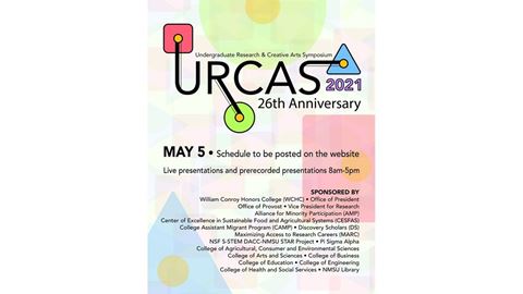 The 2021 Undergraduate Research and Creative Arts Symposium, hosted by the William Conroy Honors College at New Mexico S
