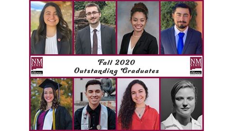 The NMSU Alumni Association has named its Fall 2020 Outstanding Graduates. They are Alyssa Adams, College of Agricultura