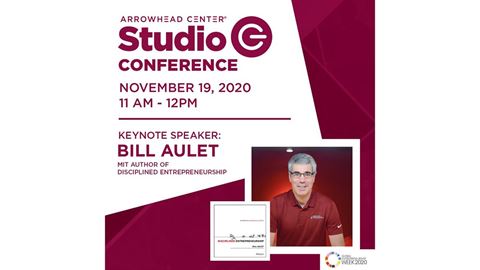 Noted author and entrepreneur Bill Aulet will speak at a Global Entrepreneurship Week event hosted by Arrowhead Center a