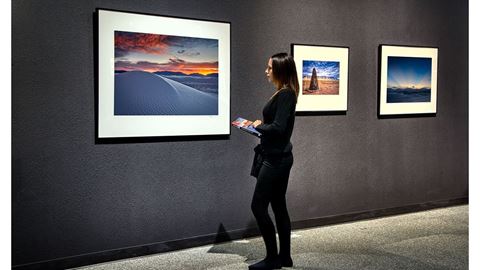 Photo of Into the Great White Sands Photographs by Craig Varjabedian exhibition tour