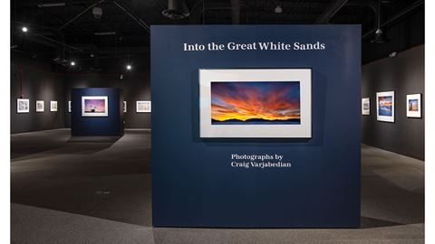 Photo of Into the Great White Sands Photographs by Craig Varjabedian exhibition tour