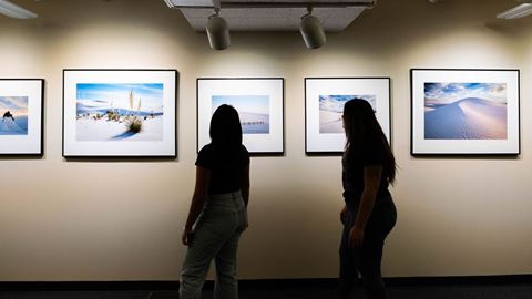 Photo of Into the Great White Sands at NMSU Branson Library exhibit