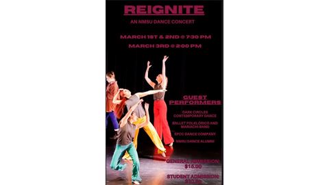 Reignite dance flyer