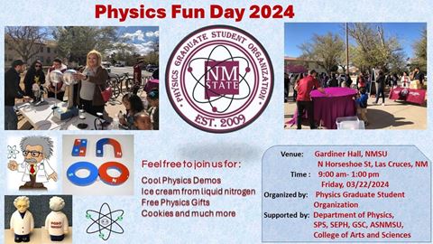 NMSU Physics graduate students host Physics Fun Day for families, local schools