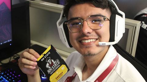 Photo of Alan Aguilar NMSU senior earning his bachelor s degree in supply chain management