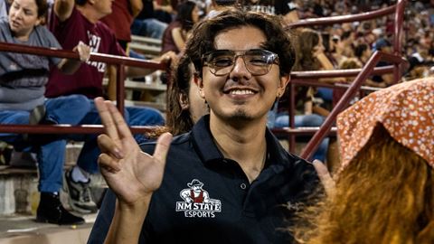 Photo of Alan Aguilar NMSU senior earning his bachelor s degree in supply chain management