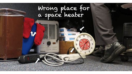 Safety Tip Space heaters