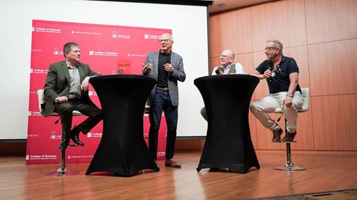 Photo of left Dean Ashenbaum Chuck Blakeman John Heenan Henry McCrory