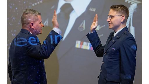 NMSU AFROTC sees first cadet commissioned in U S Space Force