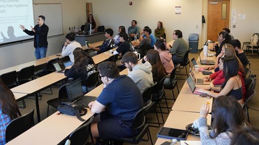 Photo of Carlos Cuesta Albornoz integrating Studio G s entrepreneurship education programming