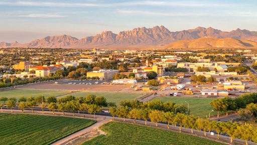 Drone photo of New Mexico State University