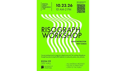 Digital Craft Research Lab to host Risograph Workshop Oct 23