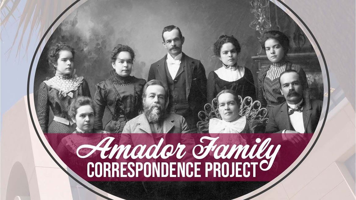 Amador Family correspondence project flyer