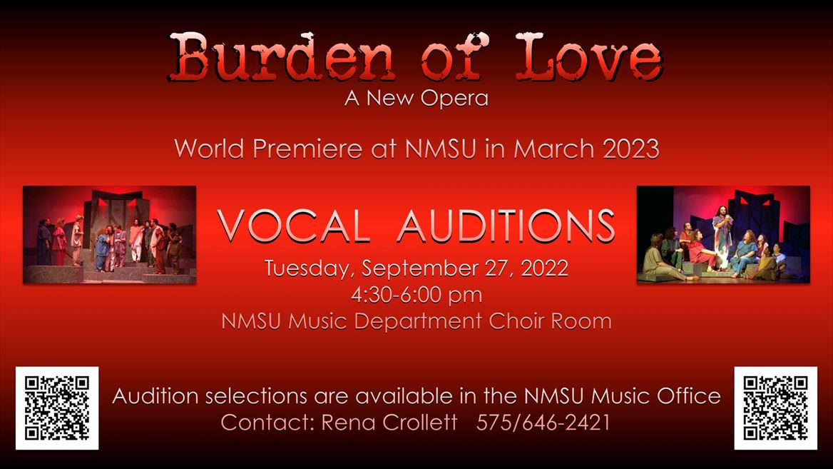 Auditions Sept. 27 at NMSU for professor's inspirational new opera