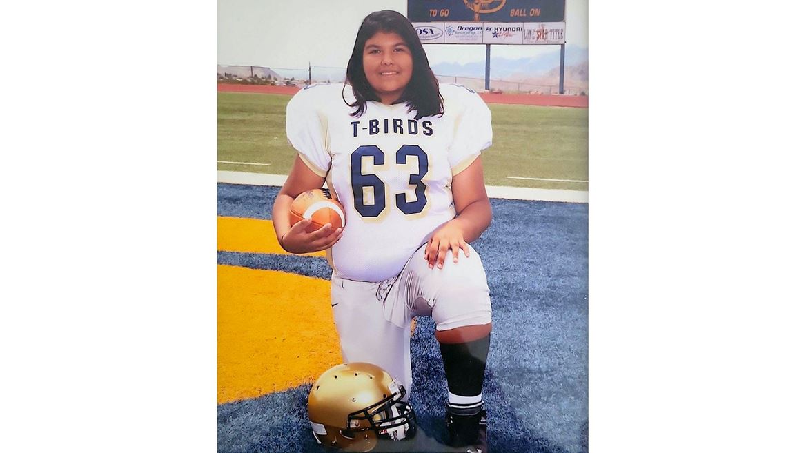 Budding opera singer transfers power of gridiron power to music