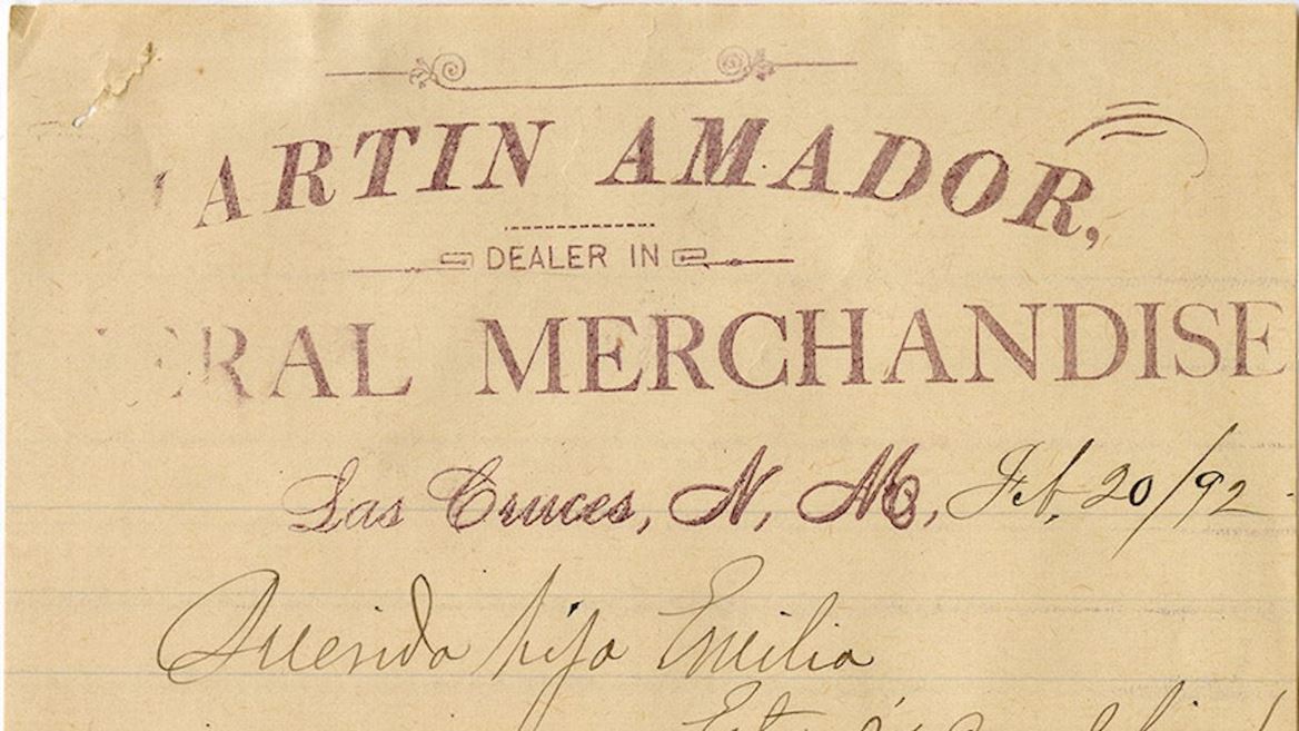 Amador Family correspondence