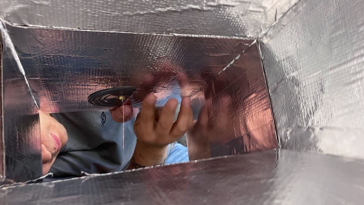 NMSU student s cardboard creation detects rotation of galaxy