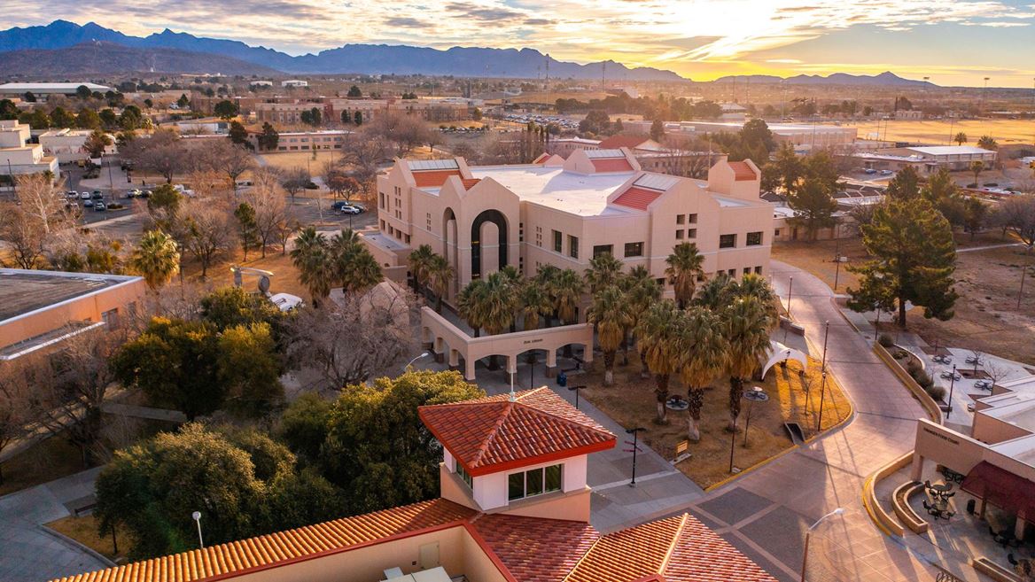 NMSU Campus Zuhl Library Sunrise 01822 10