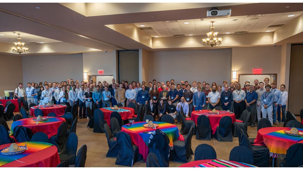 Description Attendees of the 16th Ablations Workshop pose for a photo