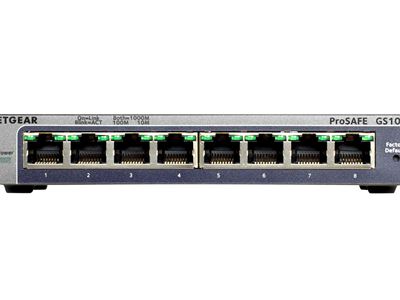 8-Port Gigabit Ethernet Smart Managed Plus Switch - Front