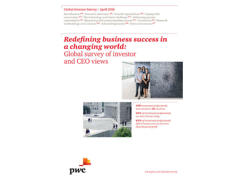Redefining business success in a changing world Redefining business success in a changing world