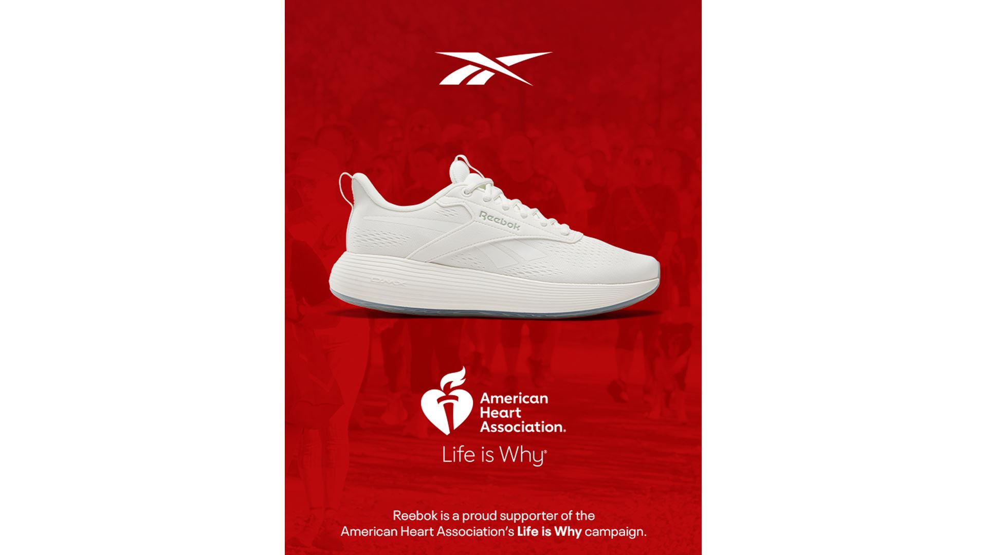 Reebok Promotes Walking for Heart Health through Partnership with The American Heart Association