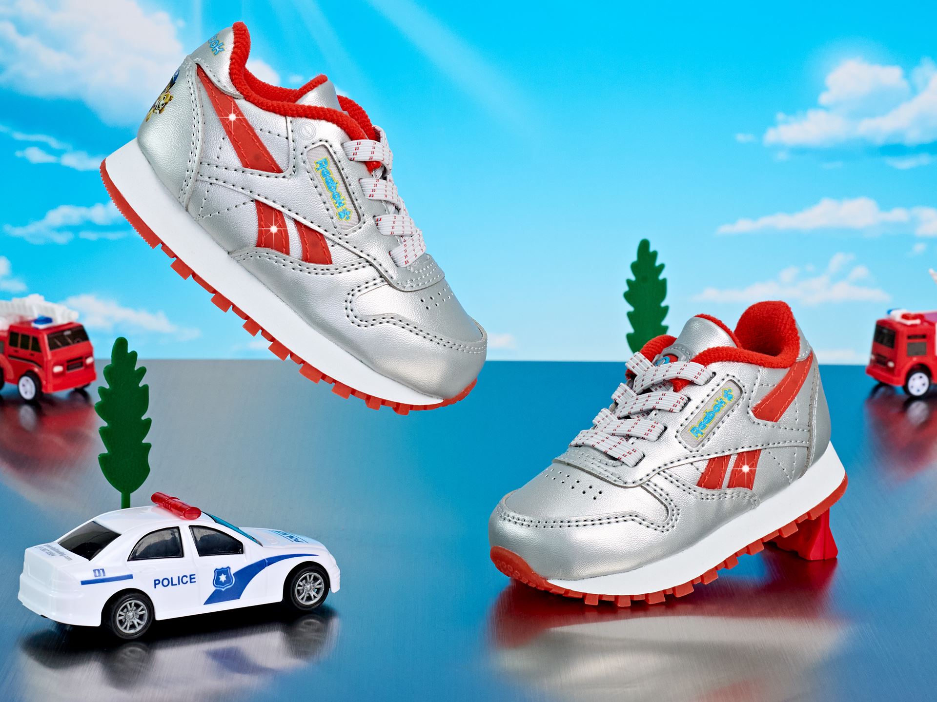 The Reebok x PAW Patrol collection