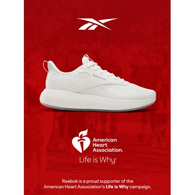 Reebok Promotes Walking for Heart Health through Partnership with The American Heart Association