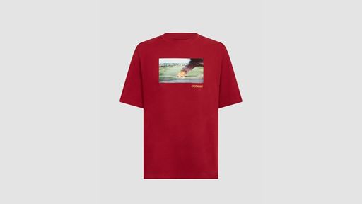 NO THANKS ILL WALK T SHIRT BURGUNDY