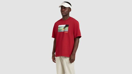 NO THANKS ILL WALK T SHIRT BURGUNDY