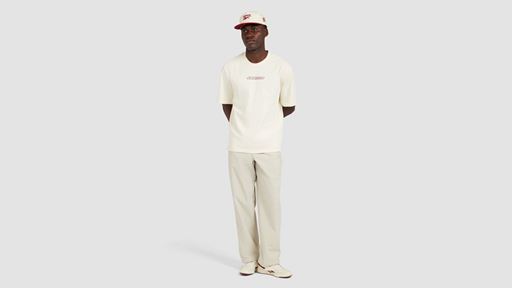 REEBOK LOGO T SHIRT CHALK