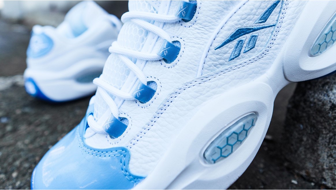 reebok question white blue