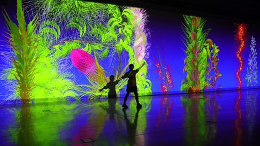 Miguel Chevalier Generative and interactive virtual reality installation Extra Natural 2024 Software Cyrille Henry