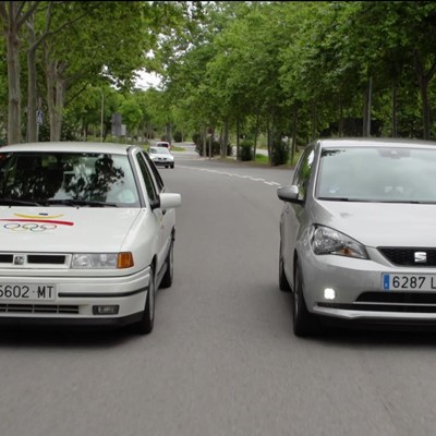 Electric cars on the Olympic mountain - Footage