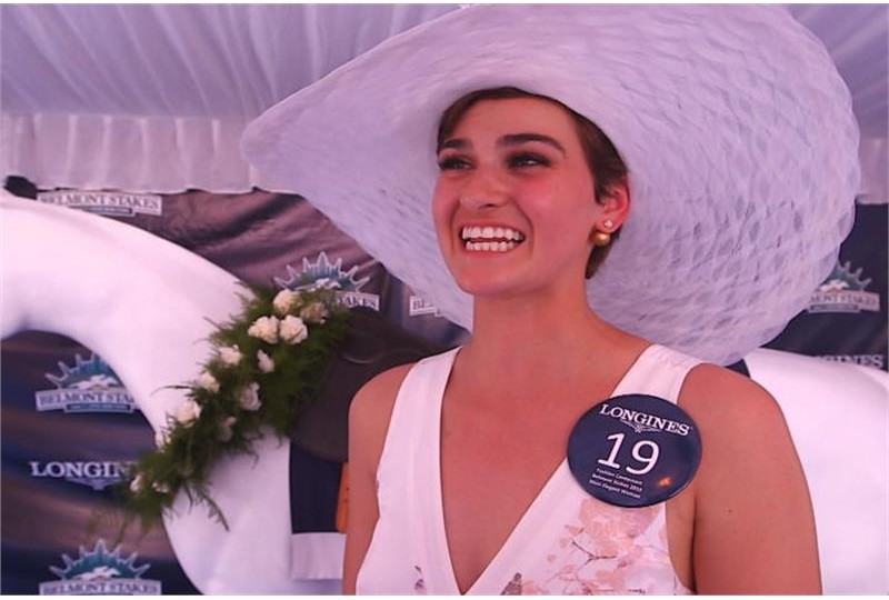 Samantha Teel Longines Most Elegant Woman at Belmont Fashion