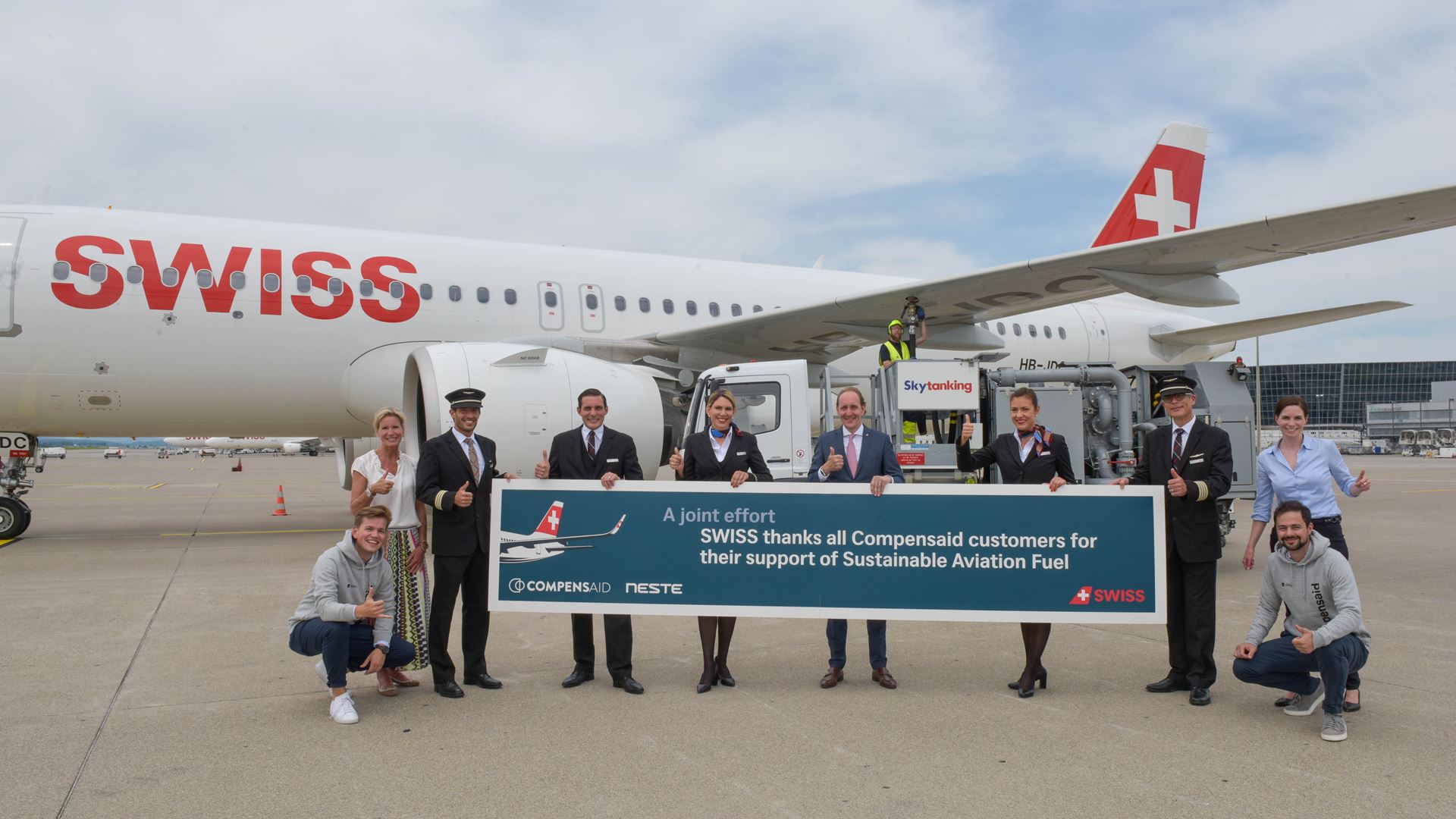 SWISS becomes first commercial airline to fly from Switzerland with sustainable aviation fuel