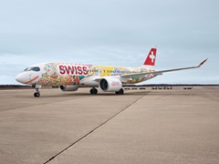 SWISS repaints CS300 aircraft to mark Fête des Vignerons 2019