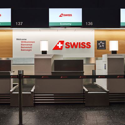 Modernized SWISS check in in Zurich s Temrinal 1