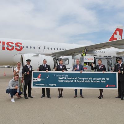 SWISS becomes first commercial airline to fly from Switzerland with sustainable aviation fuel