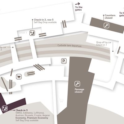 Zurich Airport Map