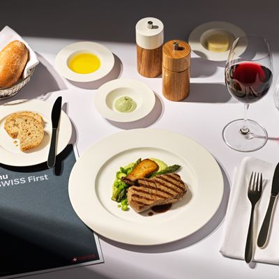 Menu SWISS First Class