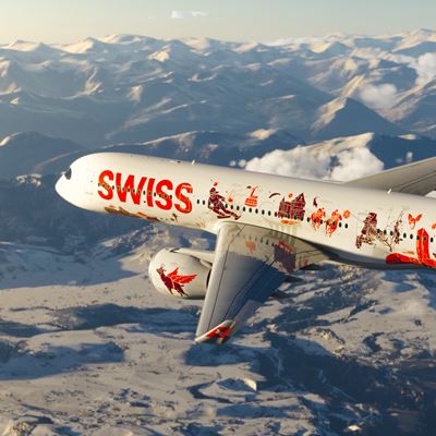 SWISS Airbus A350 with special livery