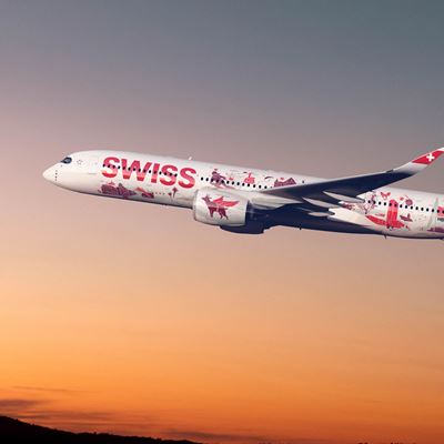 SWISS Airbus A350 avec livr e sp ciale