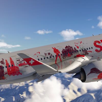 SWISS Airbus A350 with special livery