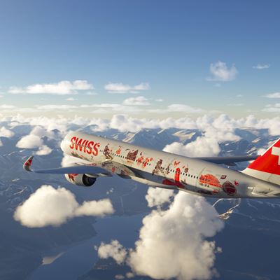 SWISS Airbus A350 with special livery