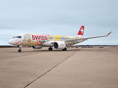 SWISS décore un avion en l’honneur de la Fête des Vignerons 2019